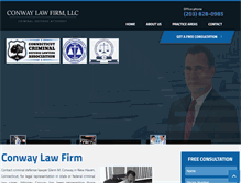 Tablet Screenshot of conwaylawoffice.com